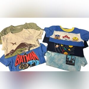 Boys toddler short sleeve shirt lot of 6 - 4T